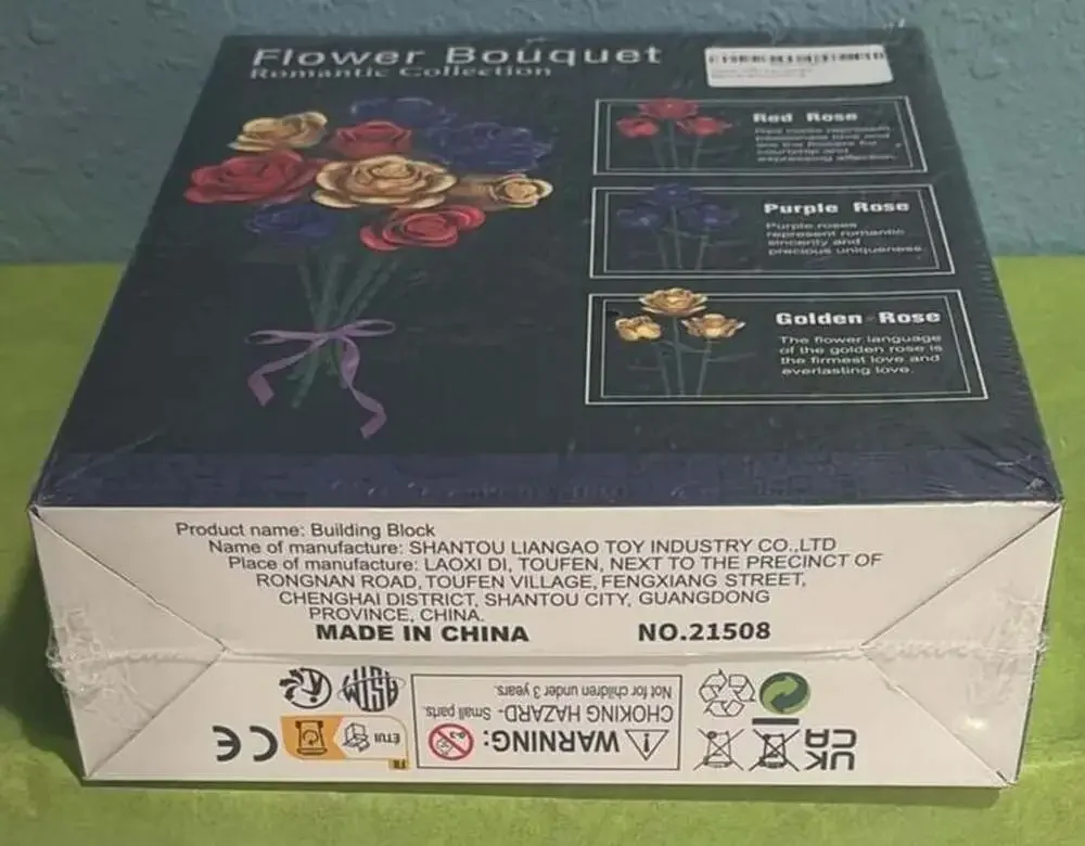 Romantic Collection Flower Bouquet Building Set 501 Pcs